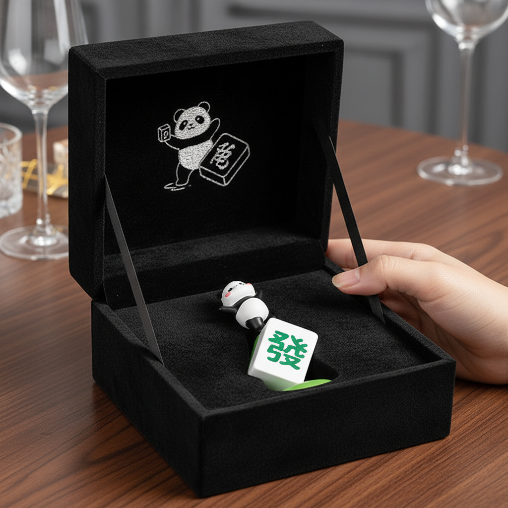 创意熊猫机械表上链摇表器礼盒