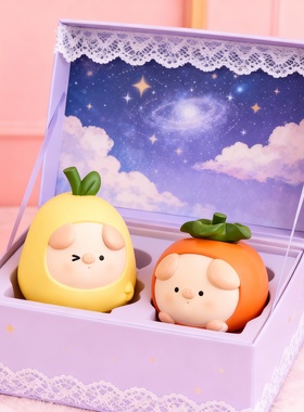 可爱卡通动物收纳摆件儿童房