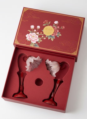 中式花鸟摆件礼盒高档送礼