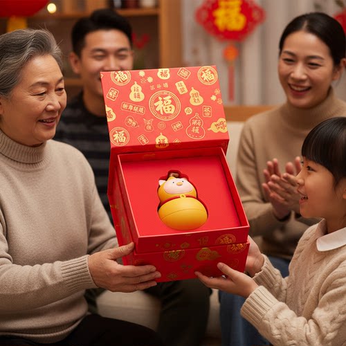 2026马上有钱小马钥匙挂件礼盒