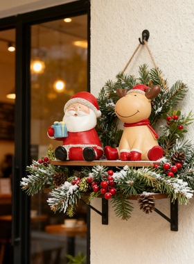 圣诞老人麋鹿毛绒挂件可爱装饰公仔包挂钥匙扣小饰品