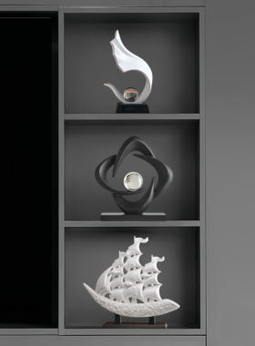 现代简约客厅电视柜台面艺术摆件