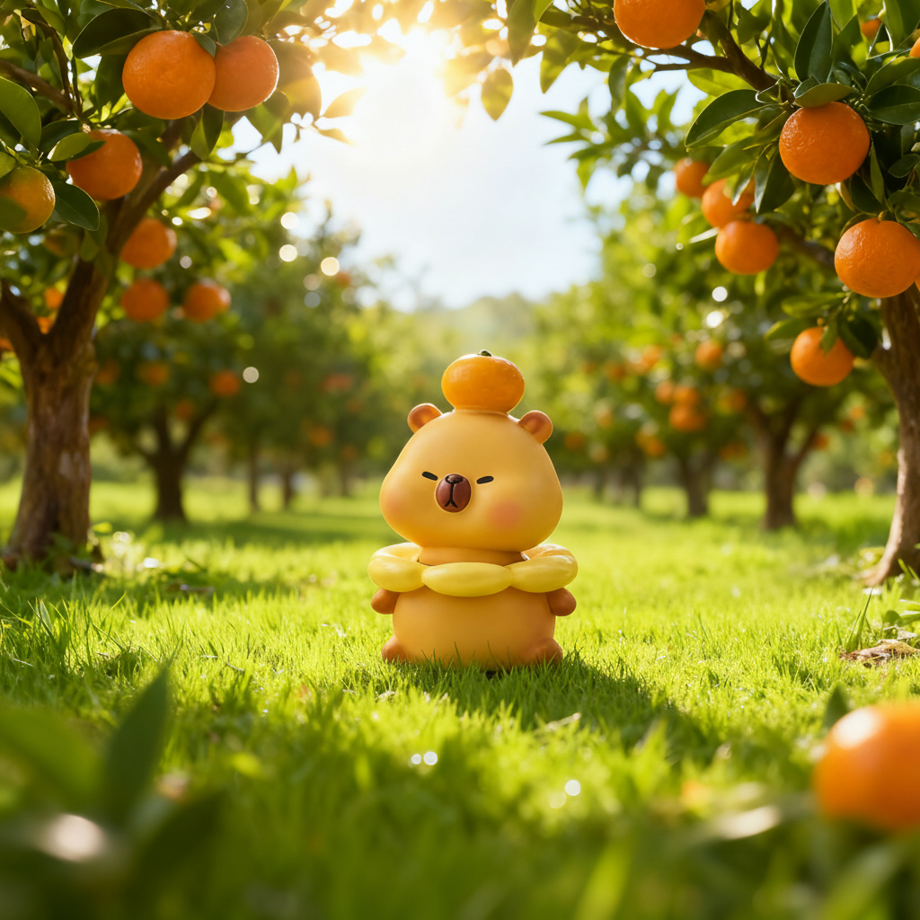 卡通萌趣小熊树脂桌面摆件