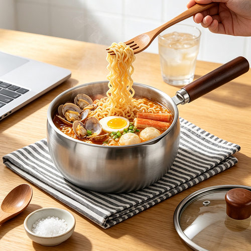 新款不锈钢迷你小锅一人食迷泡面锅小吃锅小煮锅宝宝辅食奶锅