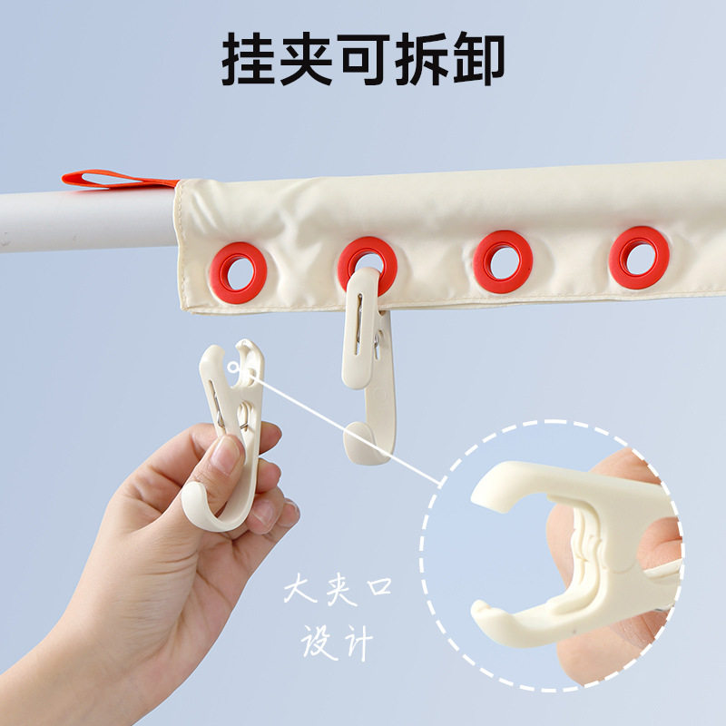 衣服袜子夹子夹旅行晾衣夹防风晾晒夹带塑料挂绳挂钩旅行防风扣环