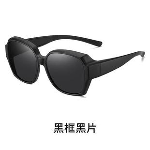 防炫光偏光夹片骑行防远光灯 近视夜视镜夜间开车驾驶专用男士