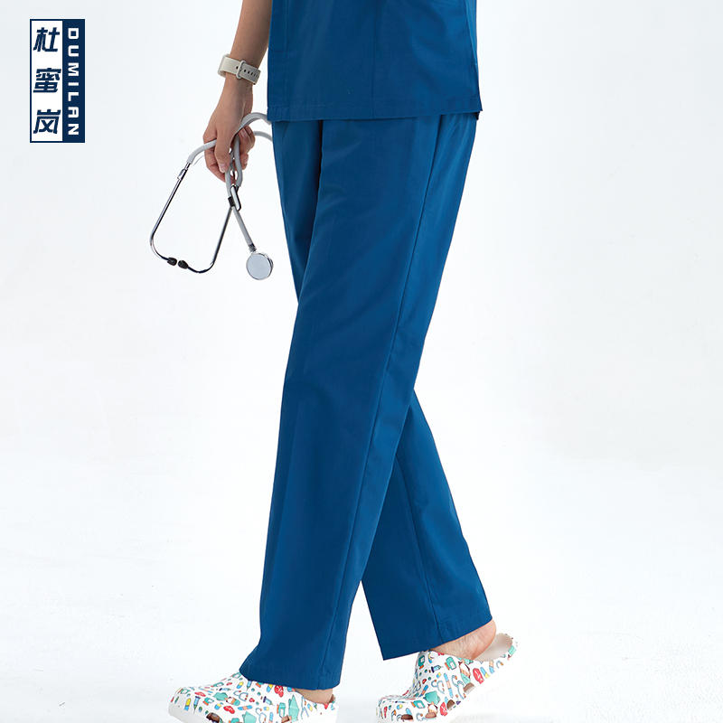 杜蜜岚涤棉男女护士裤松紧带涤棉