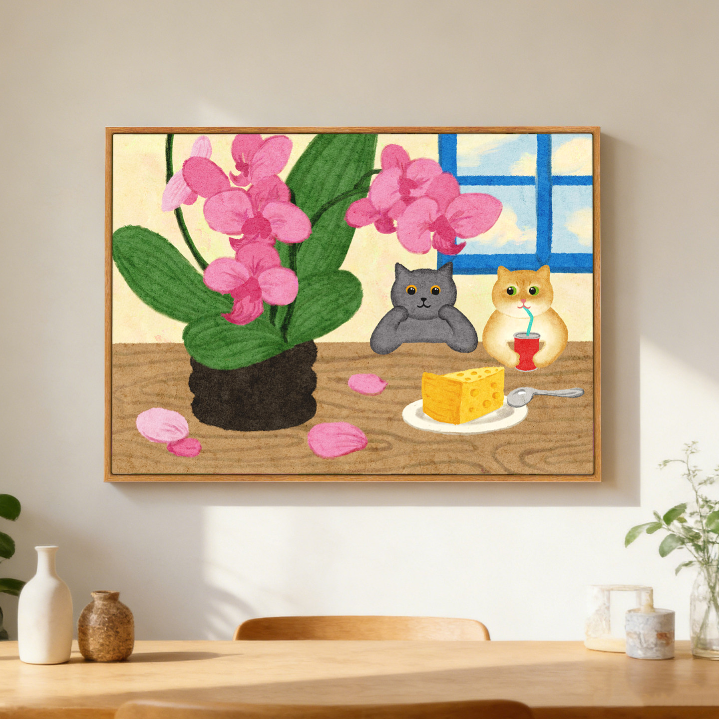 客厅高级马蒂斯艺术挂画多巴胺画