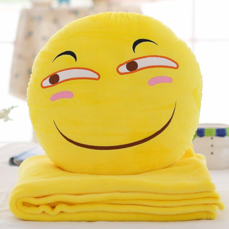 lovely Funny Expression Pillows Hand Cushion blanket In Smiling face Blanket Nap pillowin the Home Fabric , Pillow/Pillow  category - from Buy2taobao.com to provide professional Taobao agent buy service