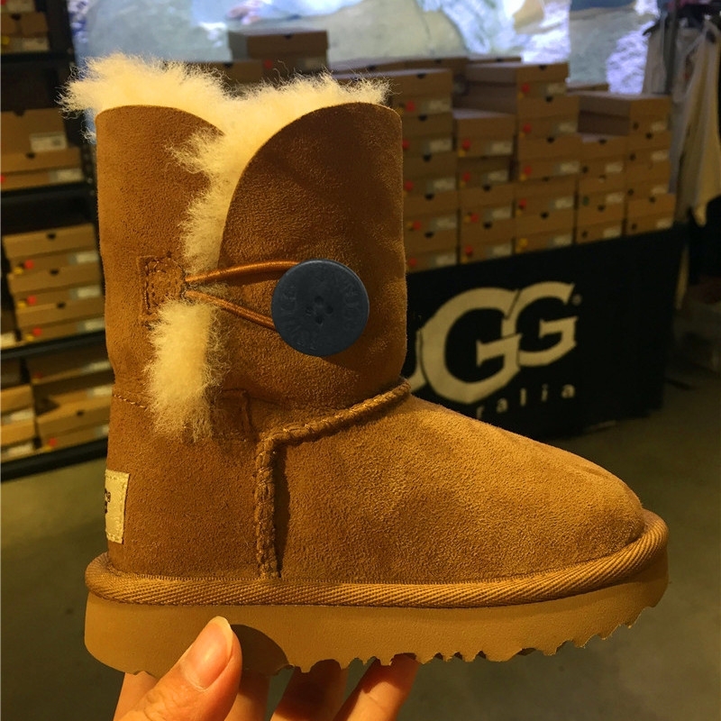 2023新款冬季羊皮毛一体儿童雪地靴童鞋男童女童宝宝 靴子ESТUGG