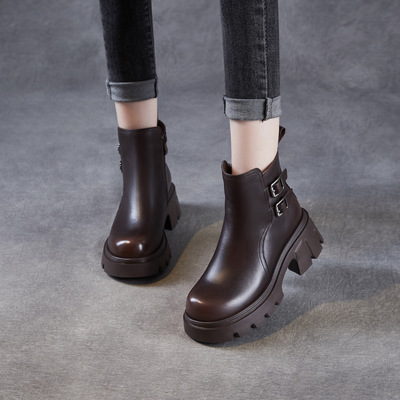马丁靴女2025新款秋季英伦风单靴