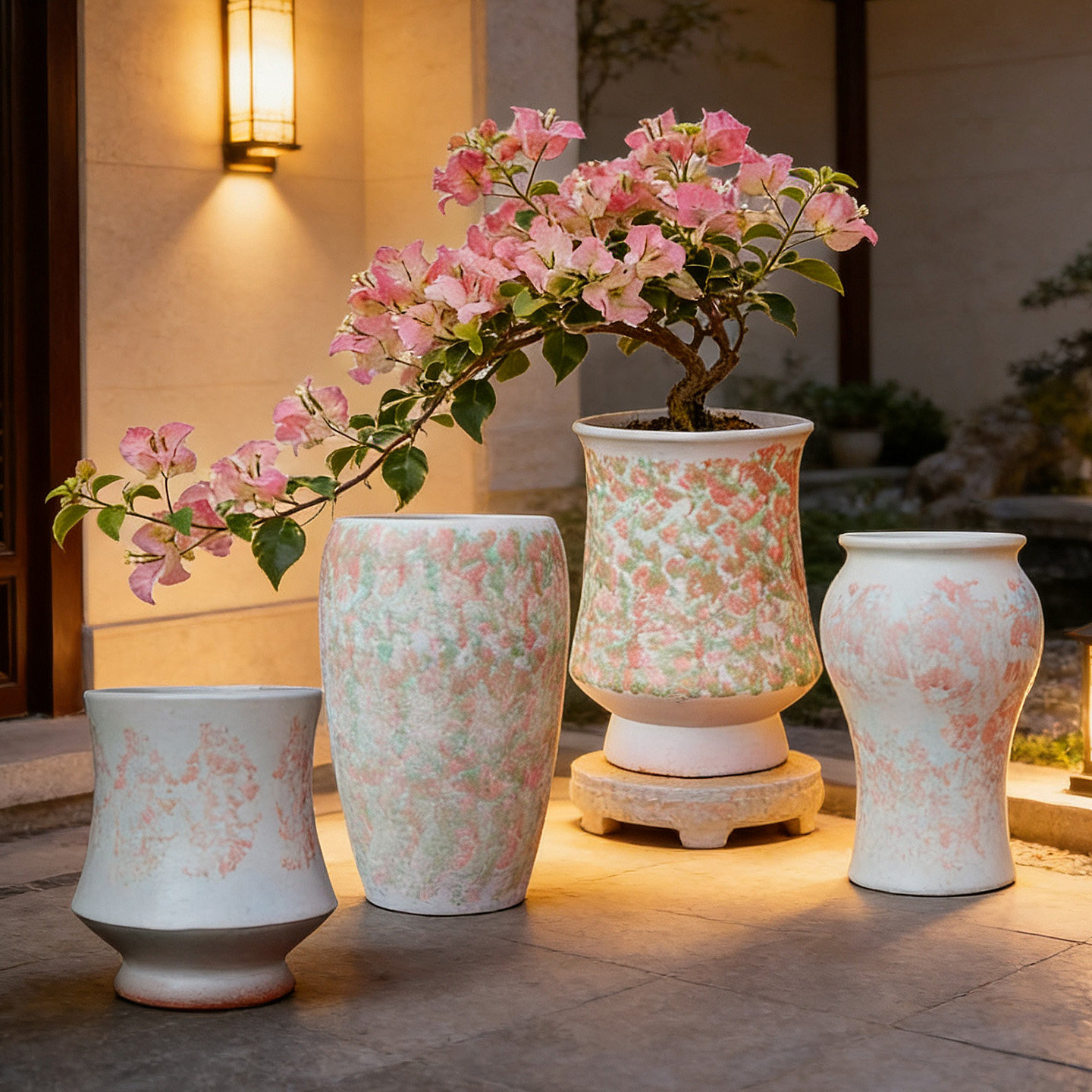 粗陶手工花盆三角梅大口径飘枝盆高桩圆形陶瓷腊梅冬青绣球绿植盆,鲜花速递/花卉仿真/绿植园艺,花盆,淘宝优惠券,粉丝福利购,淘宝优惠卷