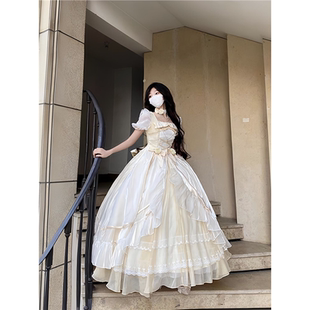 呜呼大裙子Lolita高贵优雅生成色成人礼生日party超仙在逃公主裙