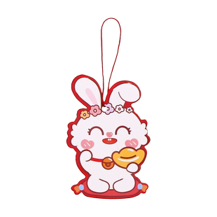 2026马年新年装饰品春节室内植物盆栽喜庆小灯笼发财树上挂件过年