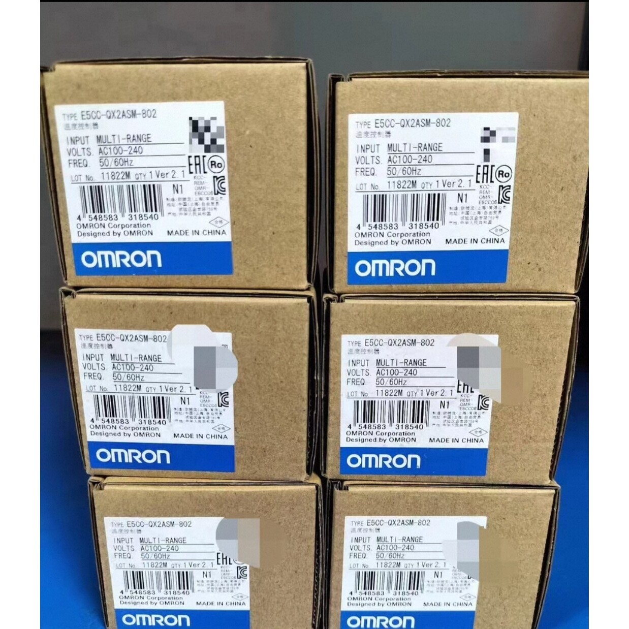 欧姆龙温控器 E5CC-QX2ASM-802，全新原装正品，库存现货