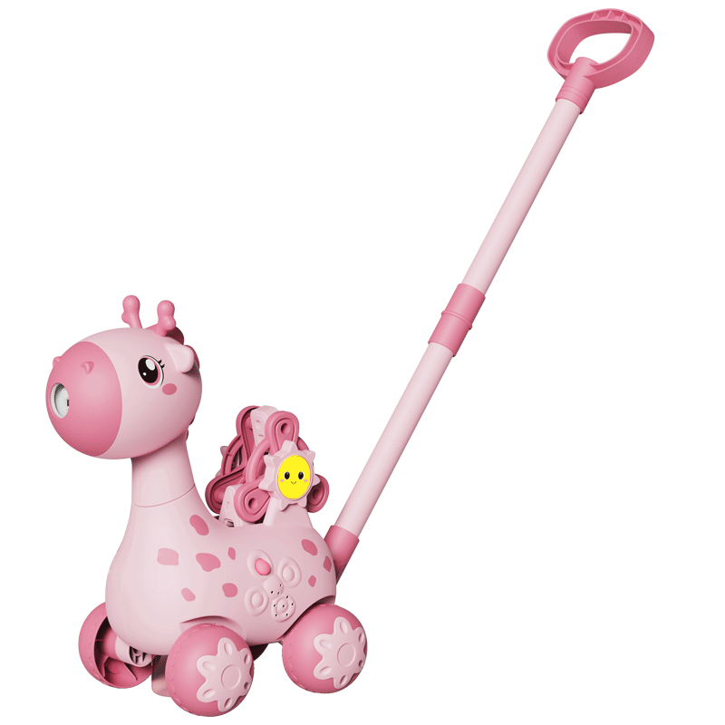 长颈鹿吹泡泡机手持推车男孩女孩电动全自动婴幼儿童2025新款玩具