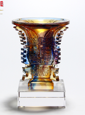 琉璃摆件复古家具招财