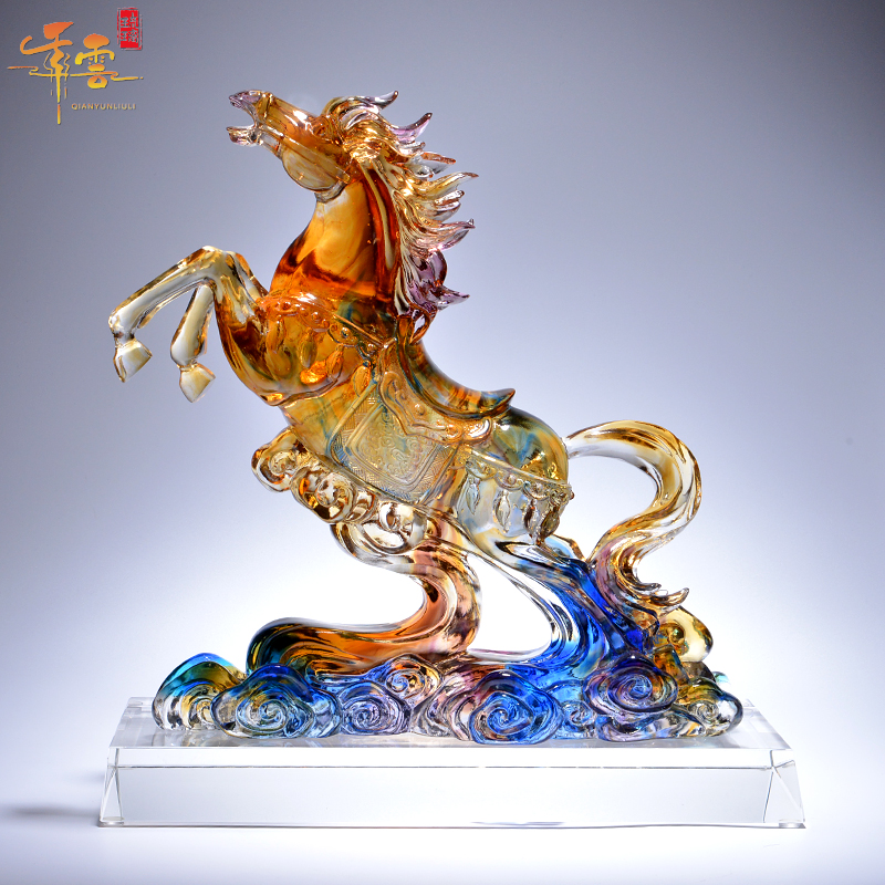 办公室升职开业琉璃工艺品送男领