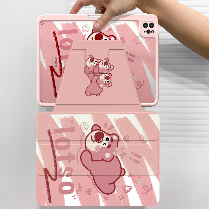iPad保护套pro11带笔槽360°旋转2022款air5/4适用苹果第9代8平板2021电脑10.2寸防弯摔亚克力可爱卡通保护壳属于什么档次？