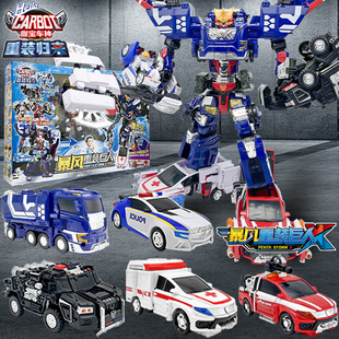 正版咖宝车神暴风重装巨人五合体变形机器人儿童男孩玩具金刚卡宝