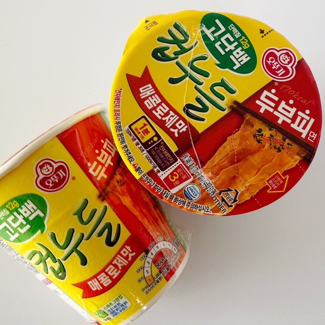 韩国进口不倒翁奥土基辣玫瑰意面味/麻辣香锅味豆腐皮杯面
