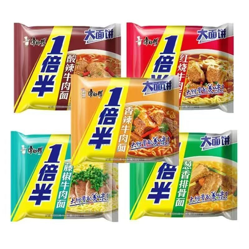 康师傅多口味红烧香辣葱香排骨图片