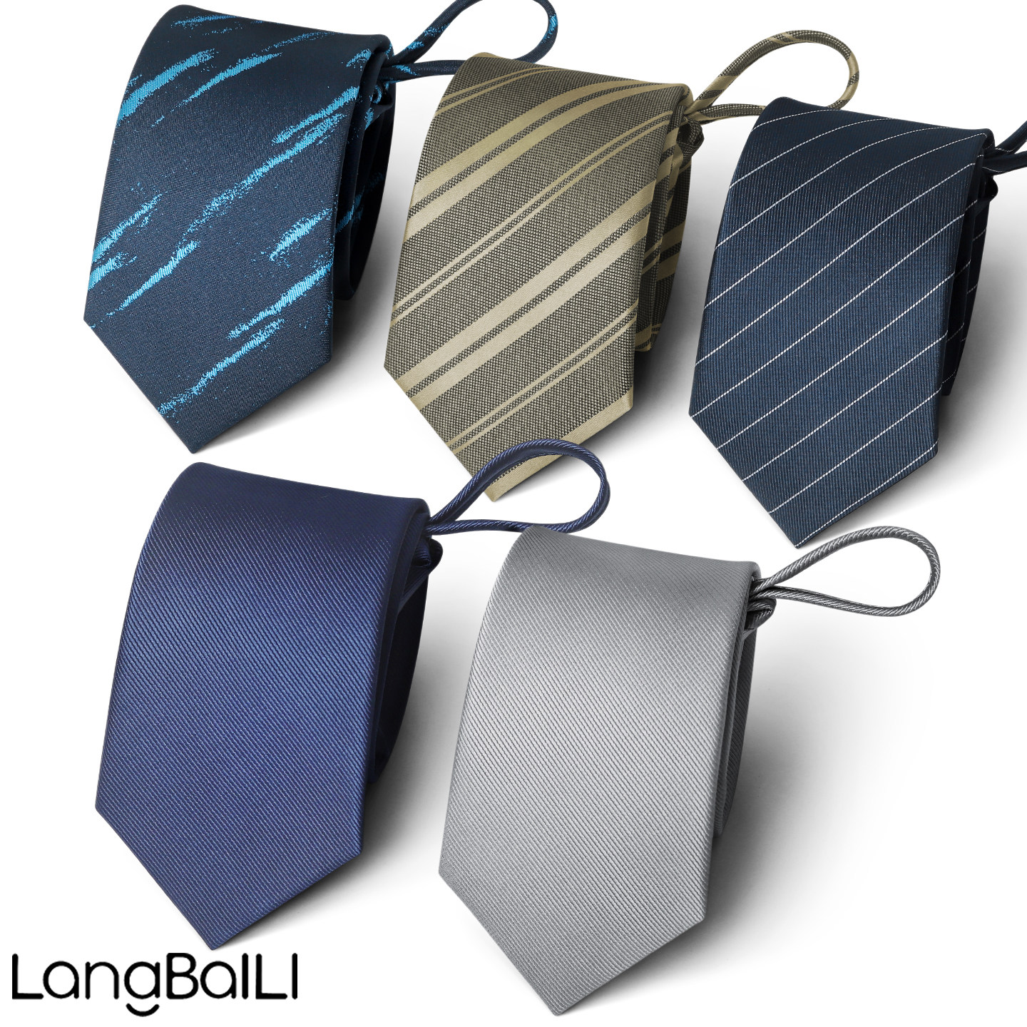 狼百利领带男灰色黑色蓝色纯色正装拉链上班结婚商务男士懒人免打,服饰配件/皮带/帽子/围巾,领带,淘宝优惠券,粉丝福利购,淘宝优惠卷