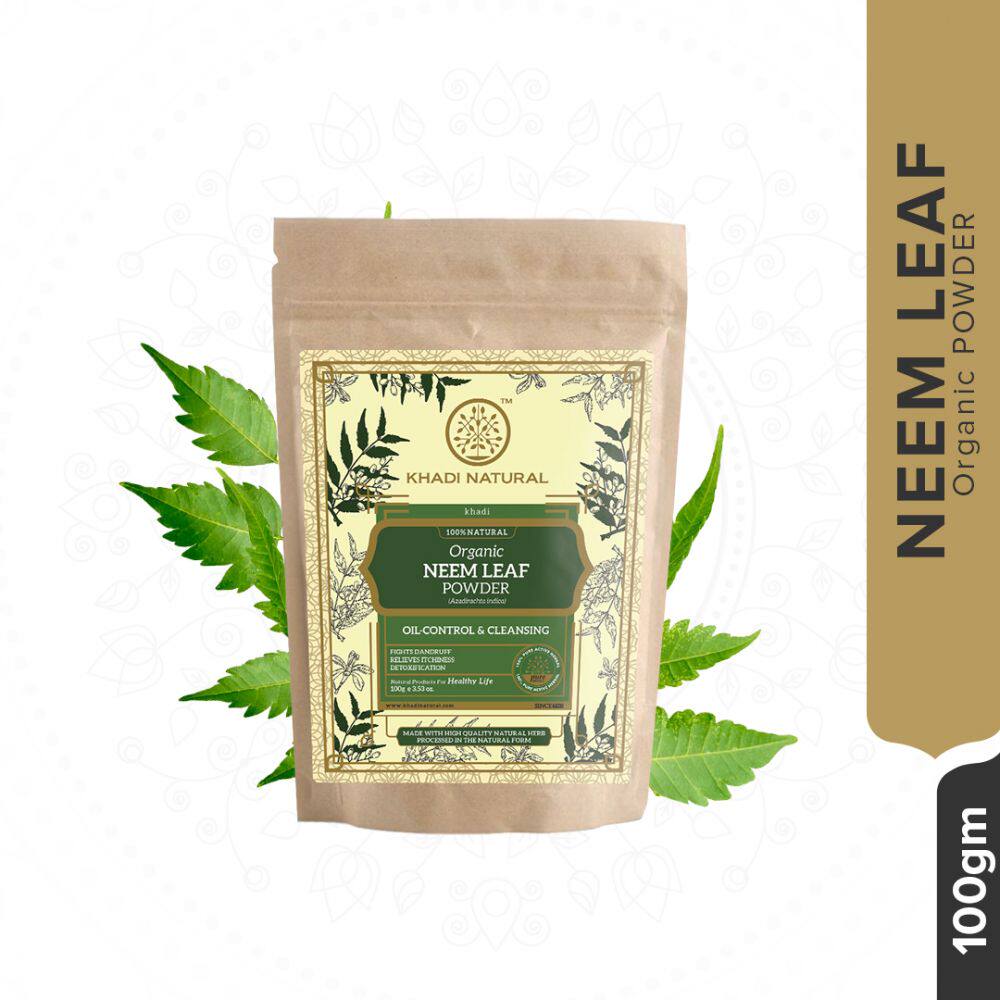 印度原装进口khadi苦楝树叶有机粉 控油舒缓面膜粉修复头皮护发粉