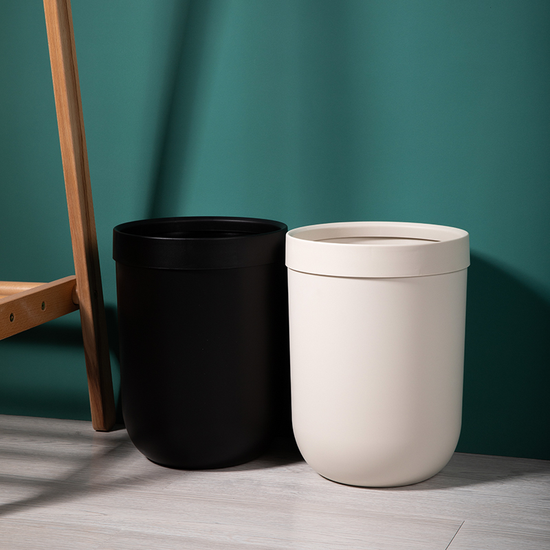 ins风卫生间无盖办公室垃圾桶