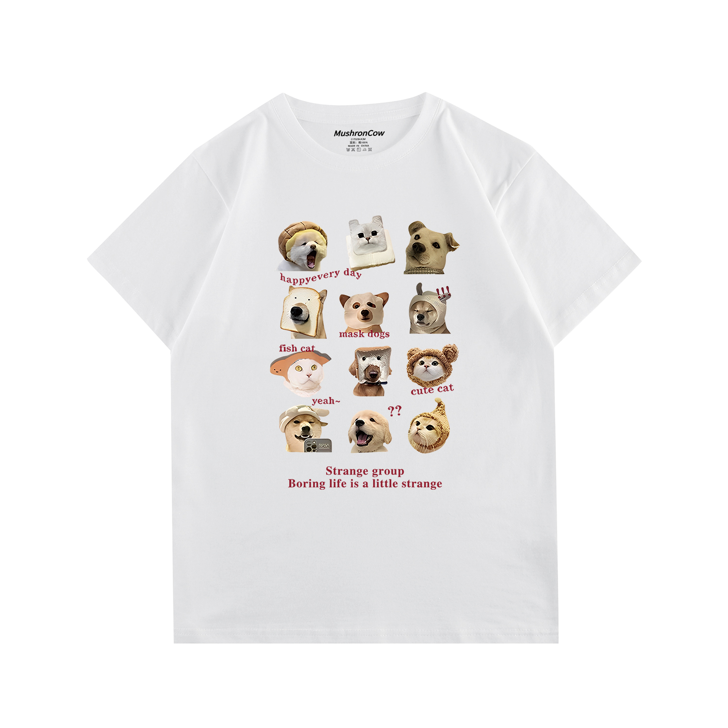 品牌短袖文艺合适印花百搭