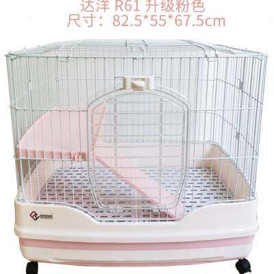 达洋兔笼r51r61抽屉式兔子防喷尿笼子养殖特大号家用别墅自动清粪