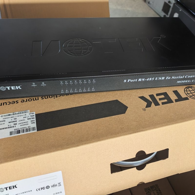 议价-可维修宇泰UT-868 USB转8口RS-485光电隔离转换器 ，图片