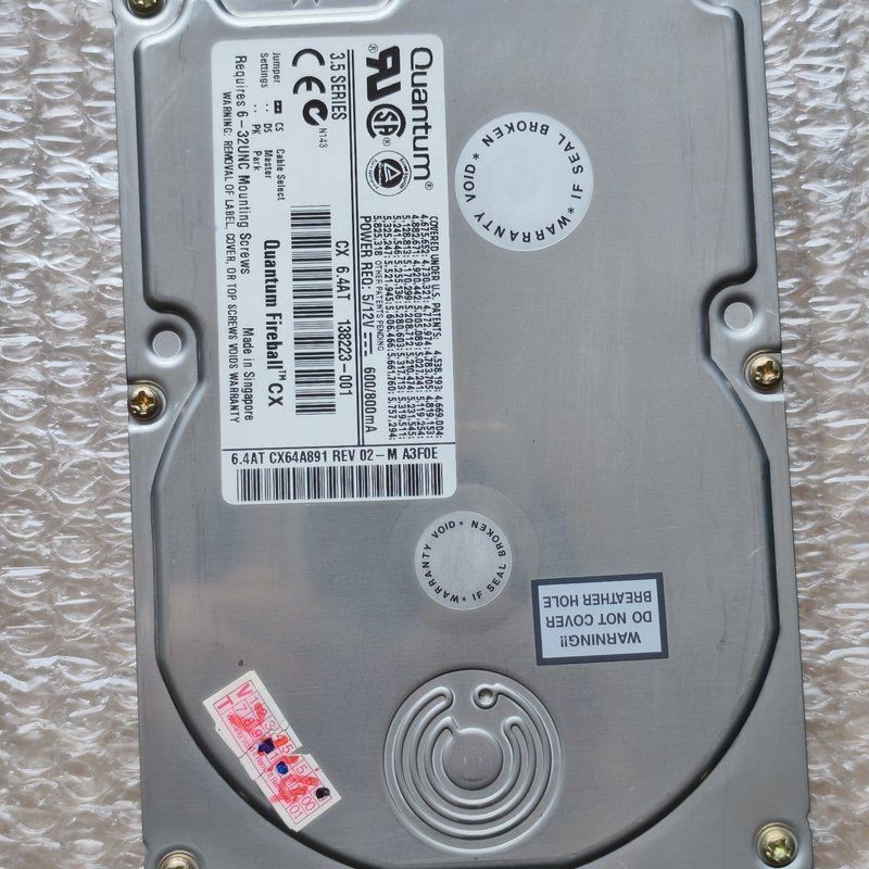 议价-可维修昆腾Quantum 6.4G硬盘 IDE机械硬盘