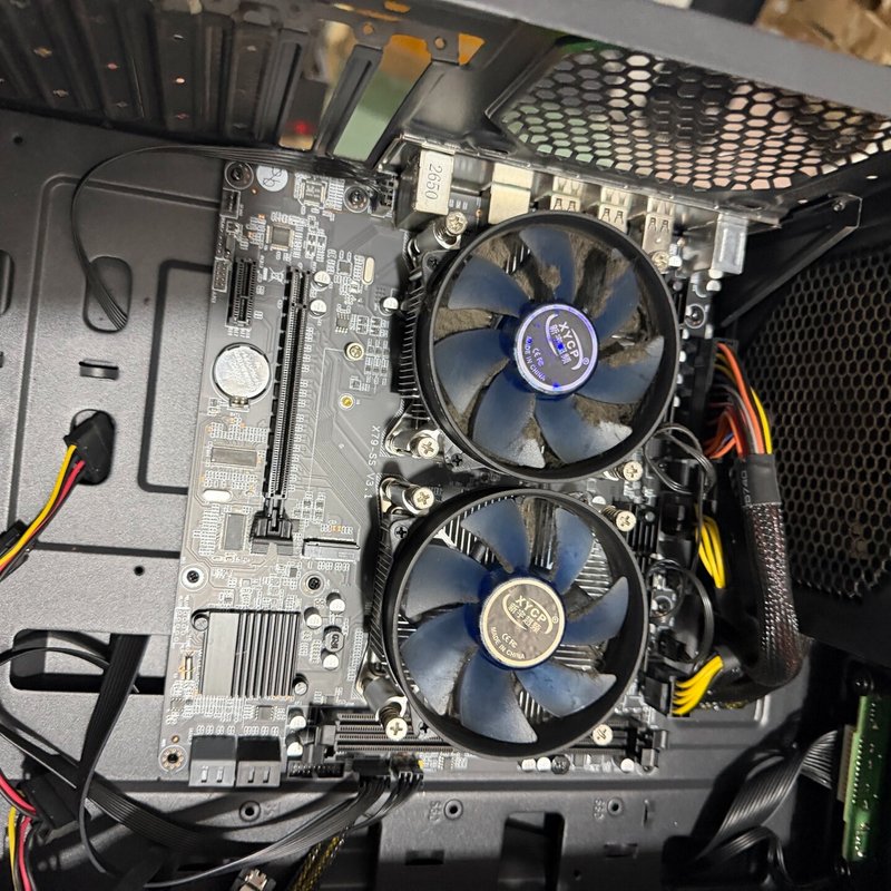 议价-可维修Intel X79-SS主板+XYCP蓝色风扇套装，支持