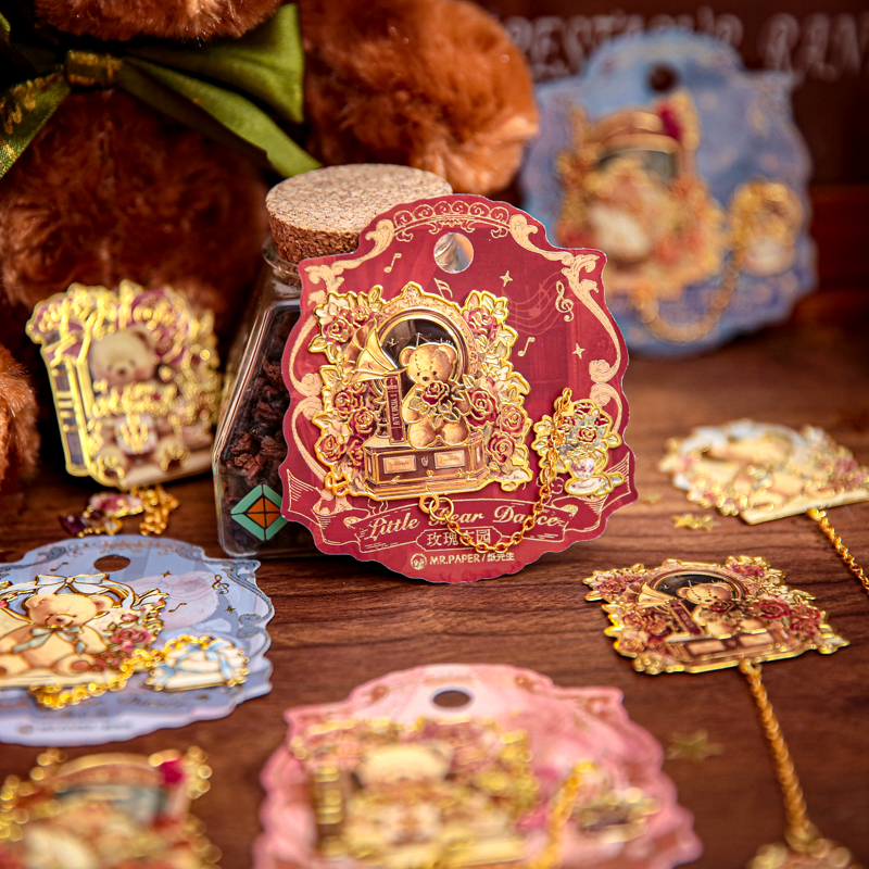 纸先生小熊舞曲金属书签