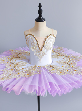 儿童专业芭蕾舞裙紫色睡美人演出服小天鹅TUTU裙汇演机构表演服装