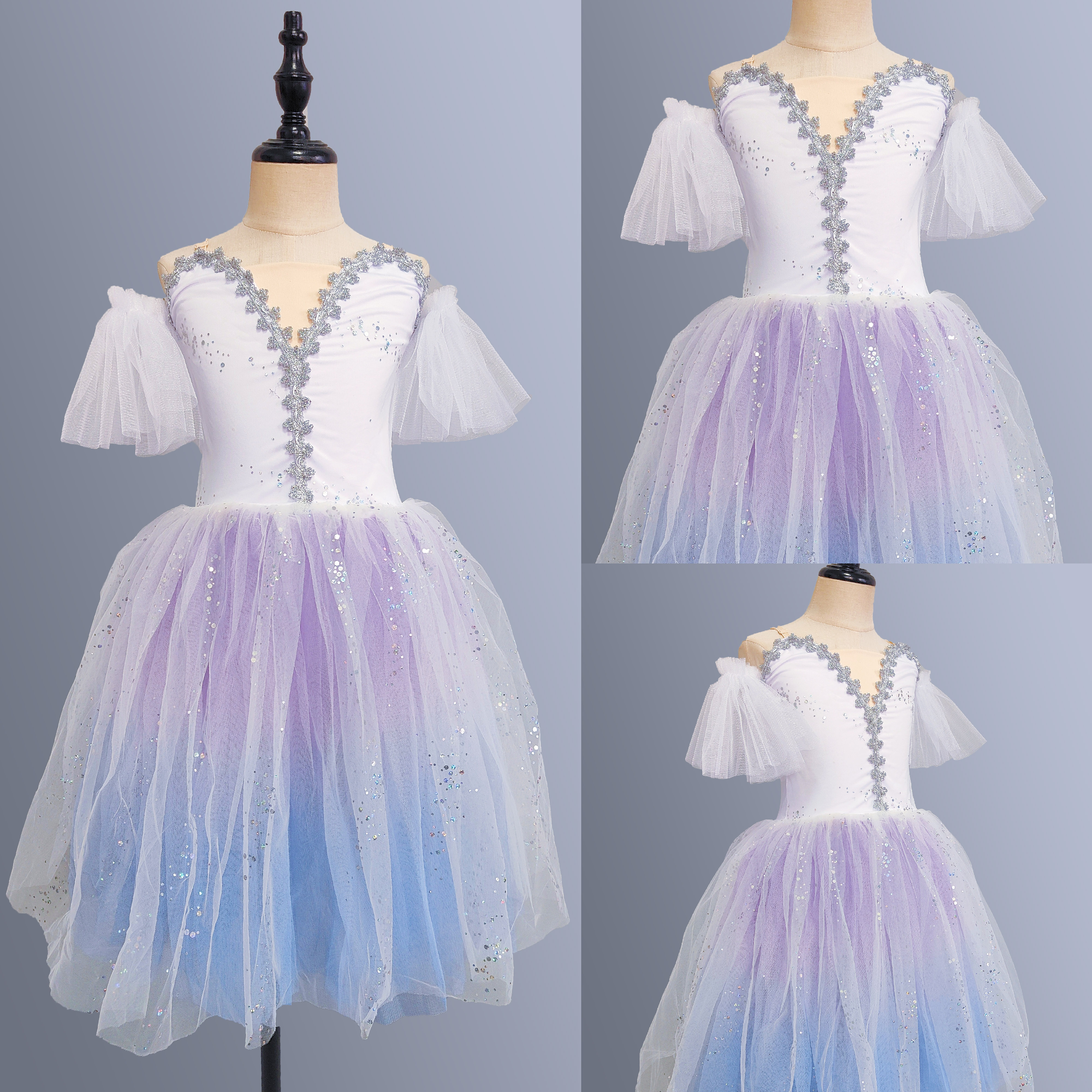 芭蕾舞裙儿童小天鹅长纱裙