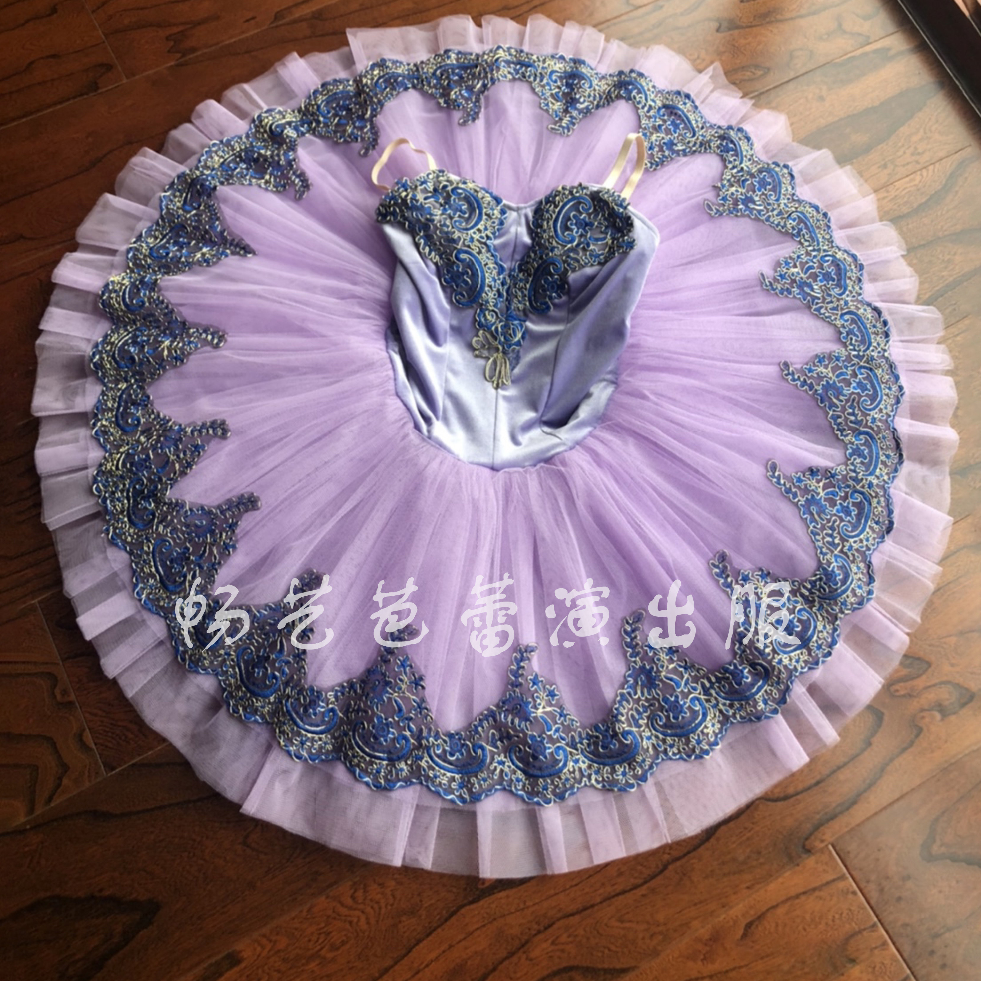儿童紫色专业芭蕾舞裙女睡美人ＴＵＴＵ裙小天鹅演出服机构表演服