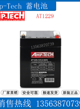 AMP-TECH蓄电池12V2.9AH AT1229 应急储能 扩音器/医疗仪器/船舶