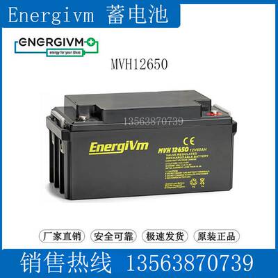 EnergiVm蓄电池12V65AH MVH12650 船舶 照明 UPS应急/直流屏/机房