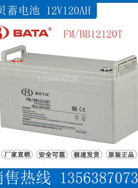 鸿贝蓄电池FM/BB12120T UPS/EPS直流屏应急电源 BABT电瓶12V120AH