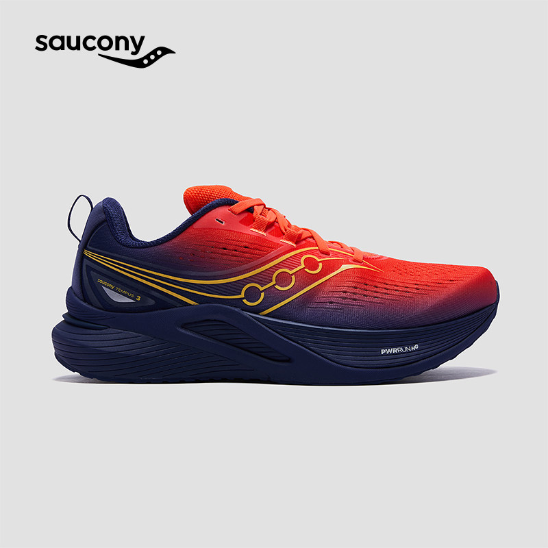 Saucony索康尼TEMPUS3坦途3男女慢跑稳定支撑运动专业缓震跑步鞋
