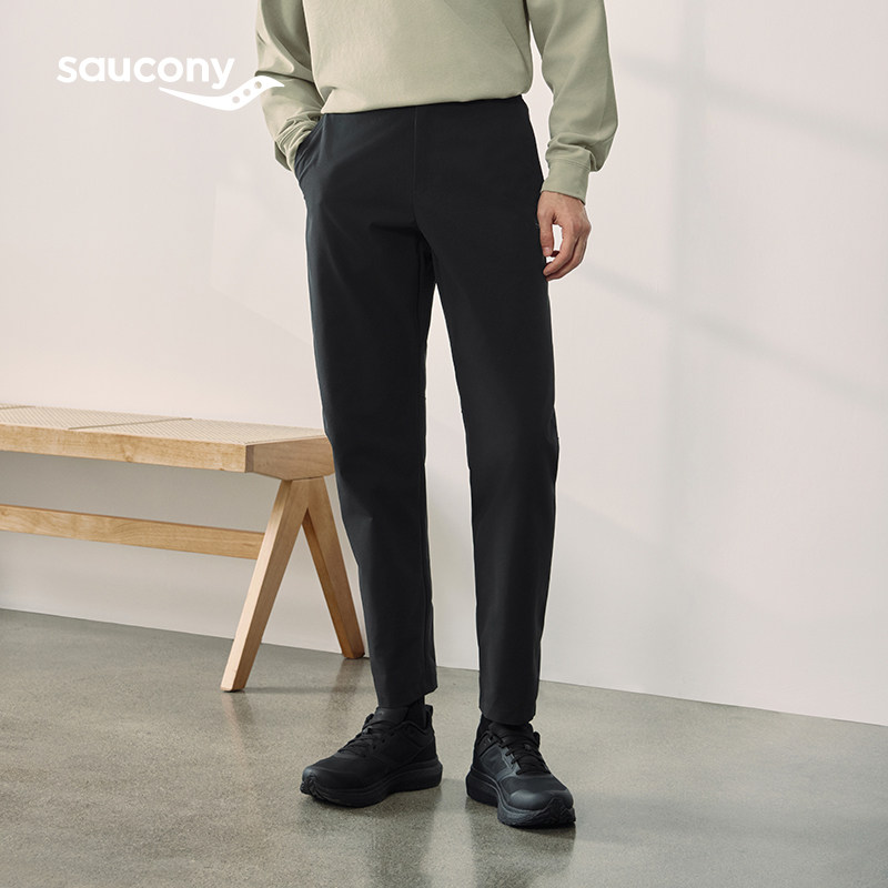 Saucony索康尼官方CNY新年限定男子保暖跑步城市通勤休闲梭织长裤