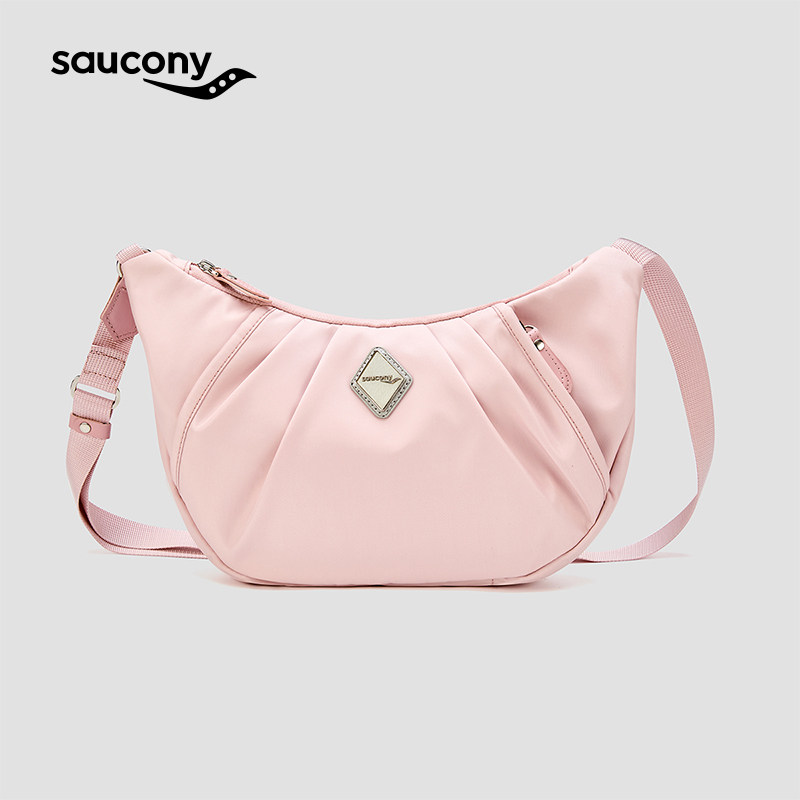 Saucony索康尼官方女子樱花粉时尚百搭轻户外运动休闲挎包