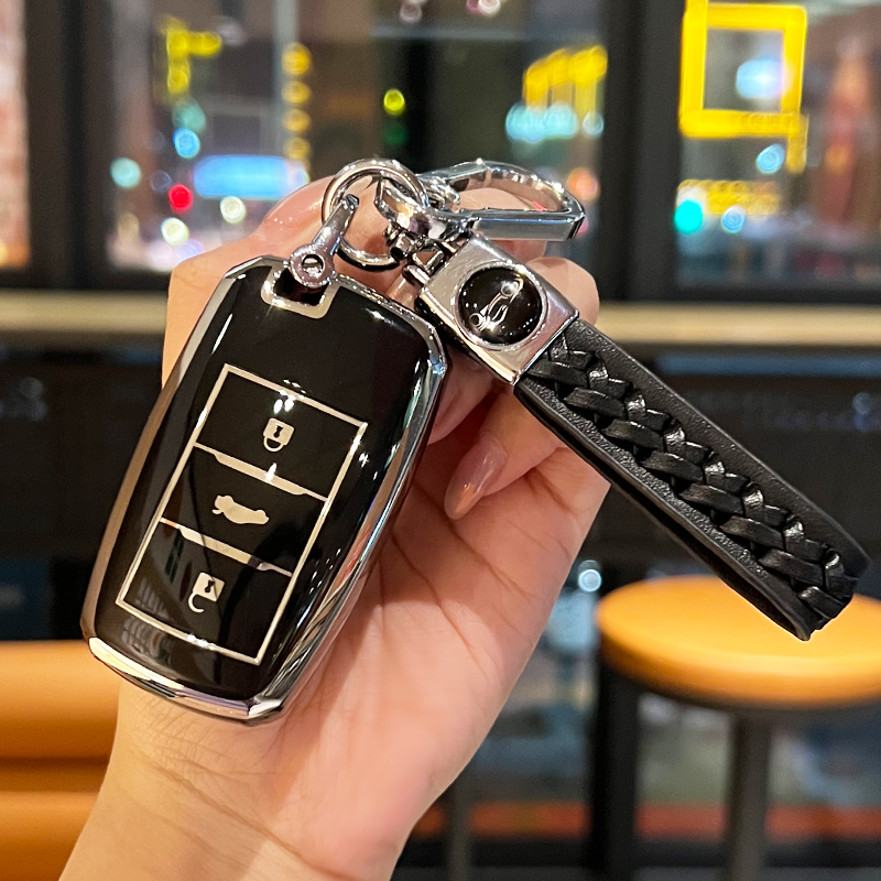 适用长安CS75钥匙套CS55壳CS35锐程CC睿骋悦翔v7逸动汽车包扣plus