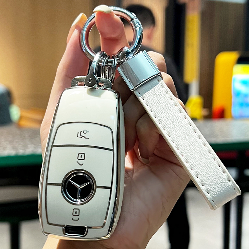 奔驰e300l钥匙套glc300l包c200l扣a200l壳gle级c260l车gla200s400