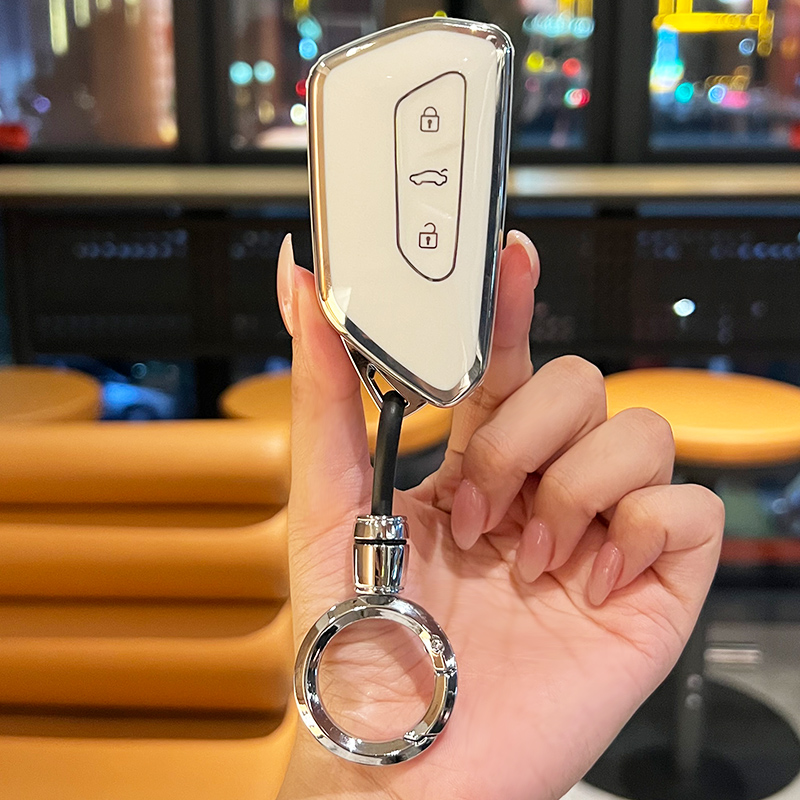 大众凌渡L车钥匙套高尔夫8途昂x壳id4揽境id3包id6扣探岳揽巡专用