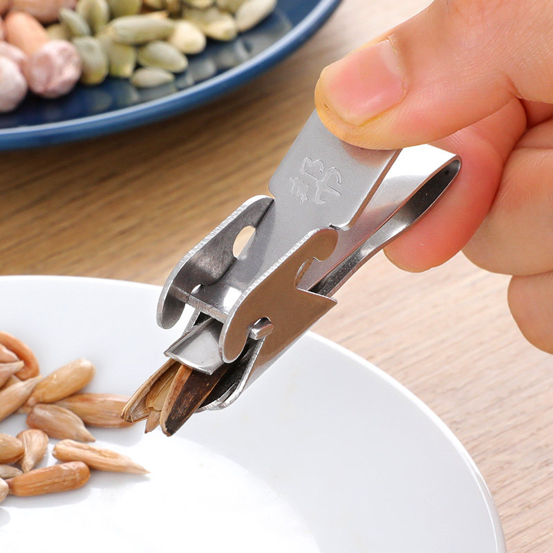 磕瓜子神器懒人剥花生瓜子钳坚果开口松子开壳器不锈钢瓜子去壳机,厨房/烹饪用具,剥壳/去核器/开口器,淘宝优惠券,粉丝福利购,淘宝优惠卷