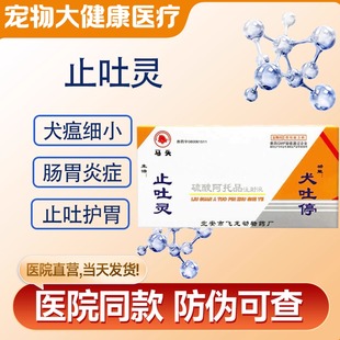 宠物止吐灵犬猫呕吐腹泻拉稀肠胃炎狗狗猫咪消化不良急慢性胃炎