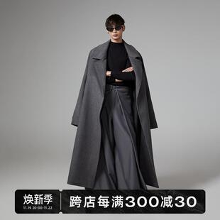 INSOMNIA秋冬设计款 高级感超大廓形oversize浴袍羊毛大衣外套男女